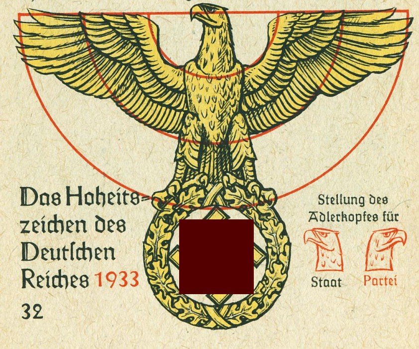 Hoheitszeichens des Dritten Reiches für Staat und Partei